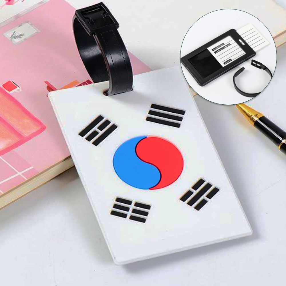 태극기 네임택 골프 러기지 캐리어 표시 골프백 이름표 대한민국 국기 태극 광복절