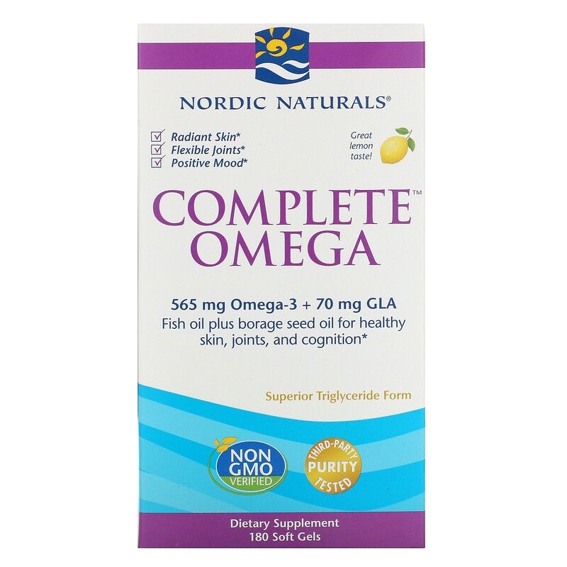 노르딕내추럴스 컴플리트 오메가 565 mg 레몬 180 소프트젤