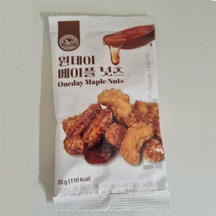 [산과들에][웰빙창고] 프리미엄 믹스넛 원데이메이플넛츠 30봉