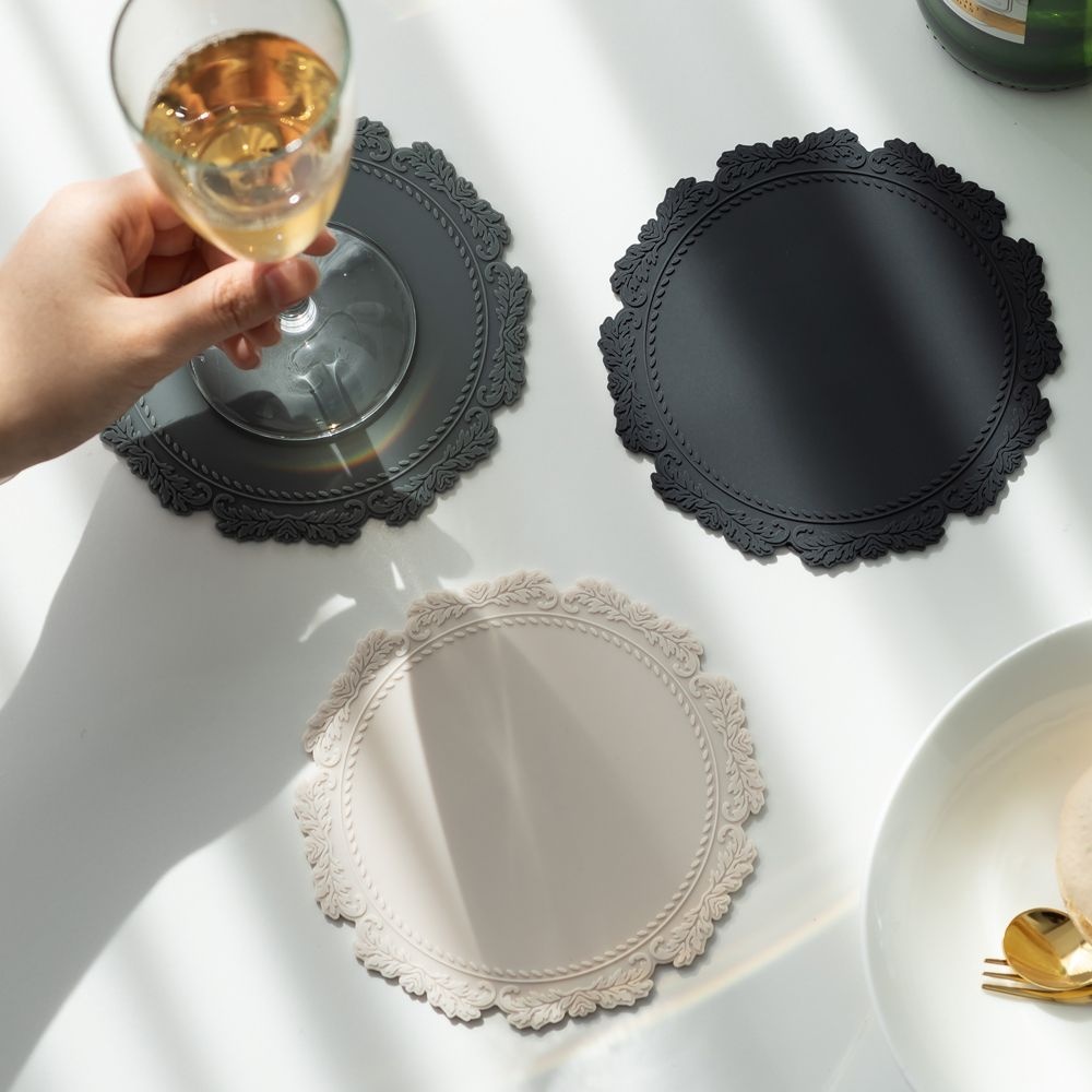 플라이토 국산 플라이토 실리콘 아르누보 컵받침 12.5cm