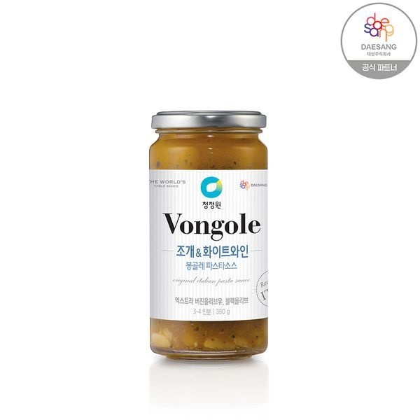 [보리보리]청정원 조개 화이트와인 봉골레 파스타 소스 360gX4