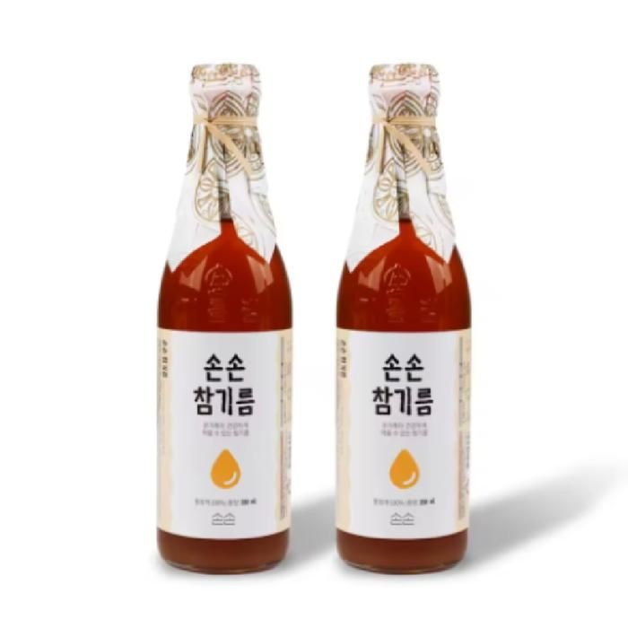 손손 참기름 350ml + 350ml 2병 향좋은