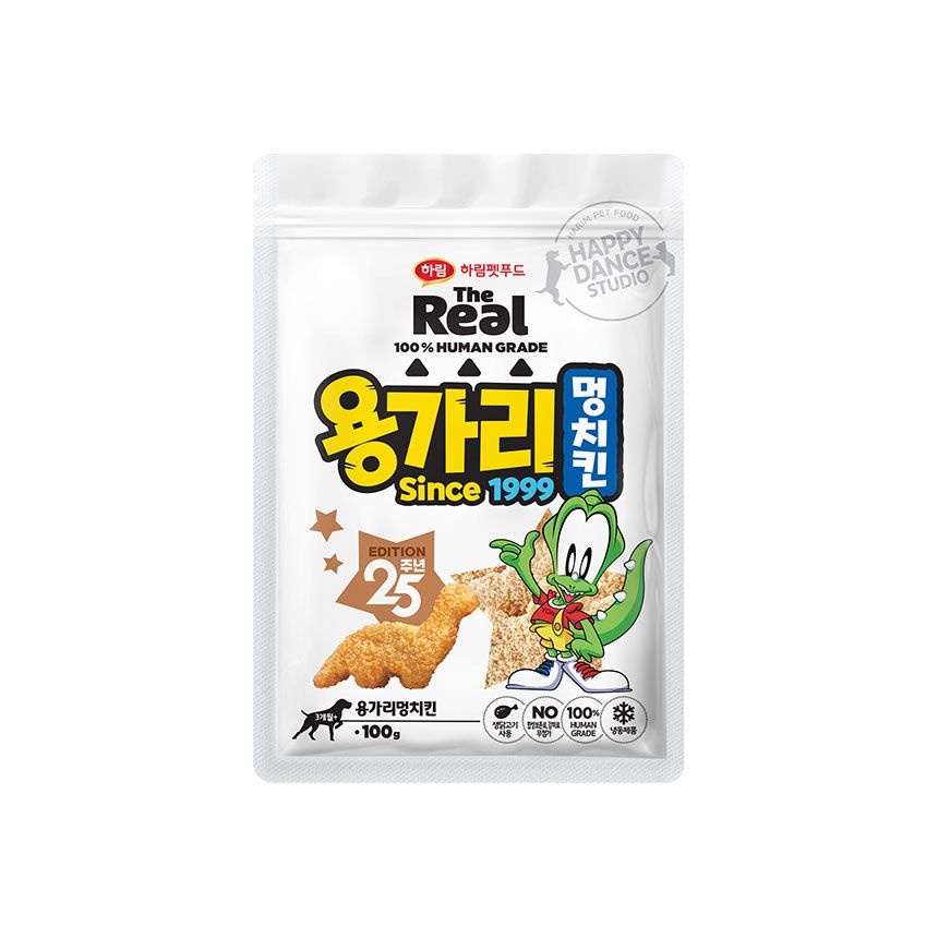 하림펫푸드 더리얼 용가리 멍치킨 100g/강아지간식