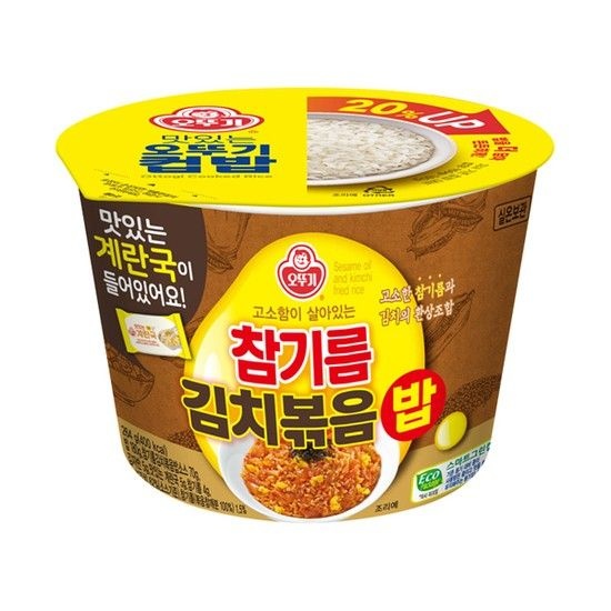 (주) 오뚜기 컵밥 참기름 김치볶음밥 12개
