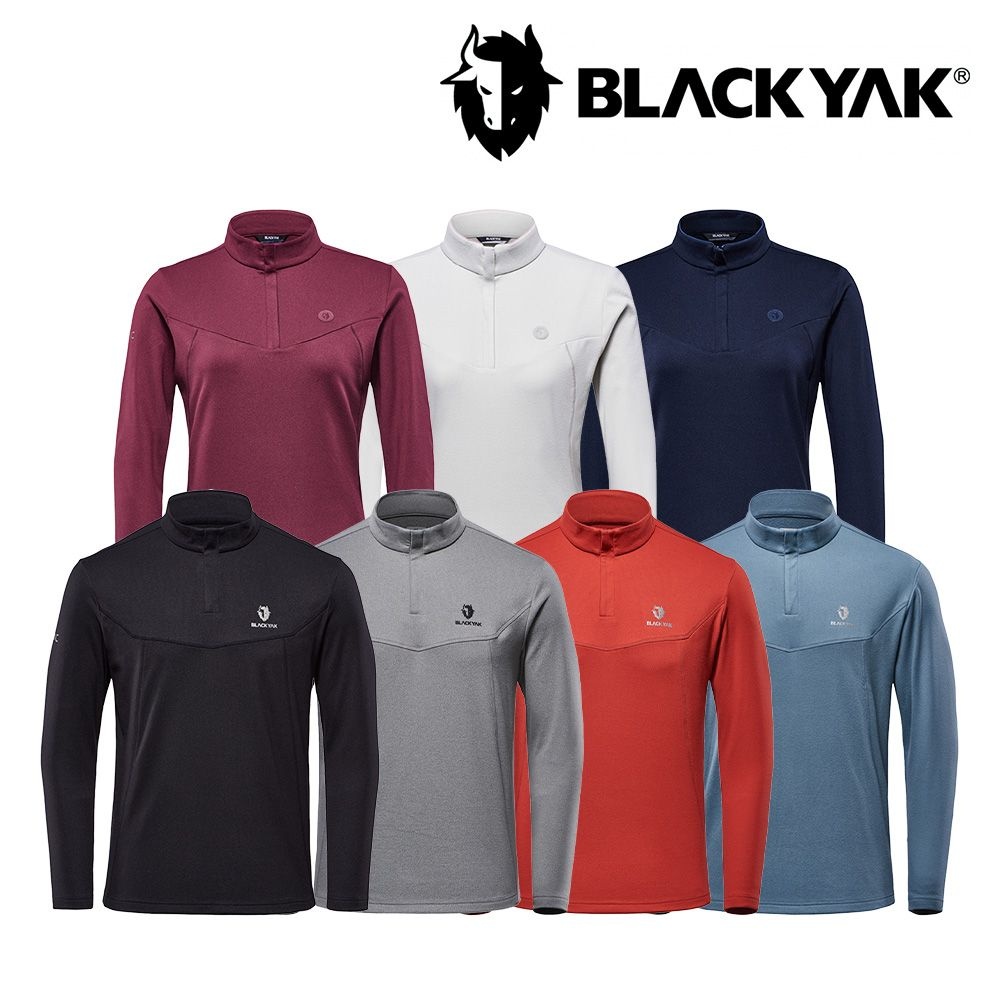 [롯데백화점] 블랙야크 남여 간절기 기능성 반집업 티셔츠 M마칼루알파집업티1BYTSW3004