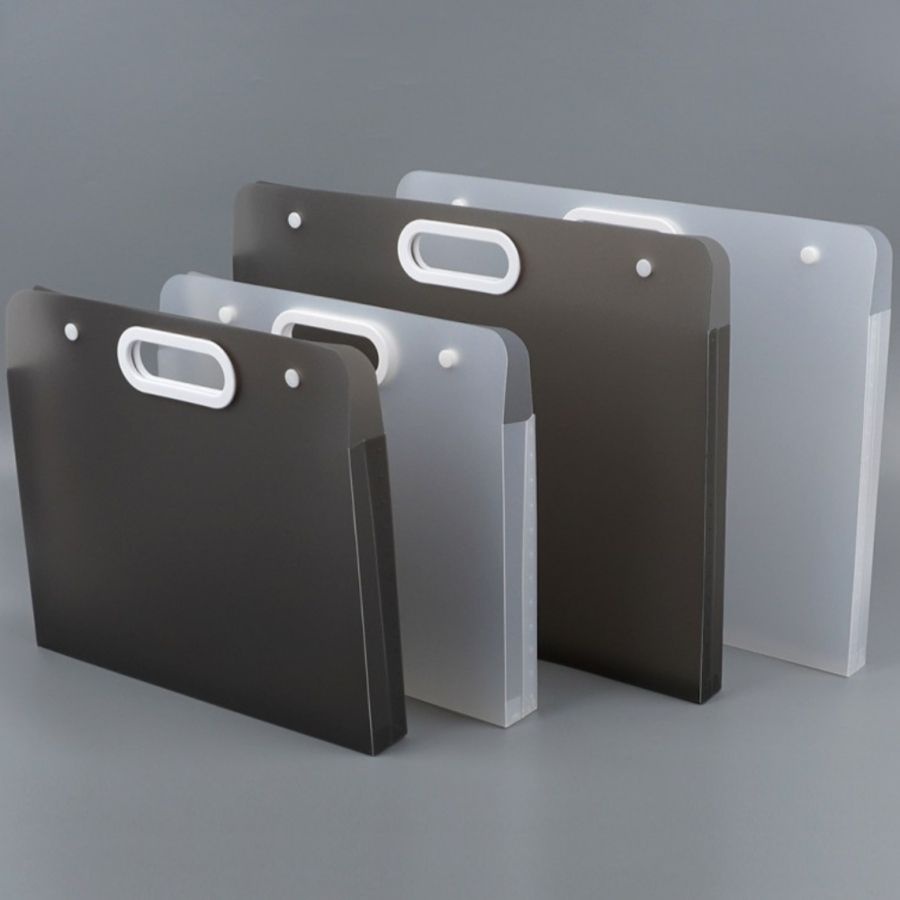 파일 케이스 A4 A3 손잡이 서류 문서 보관 가방 클리어화일