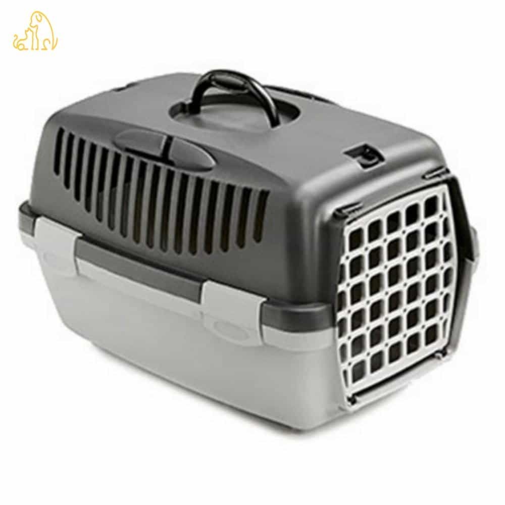 PICK 스테판플라스트 걸리버1 플라스틱문 다크그레이/라이트그레이 고양이캐리어 애견이동장 플라스틱이동장