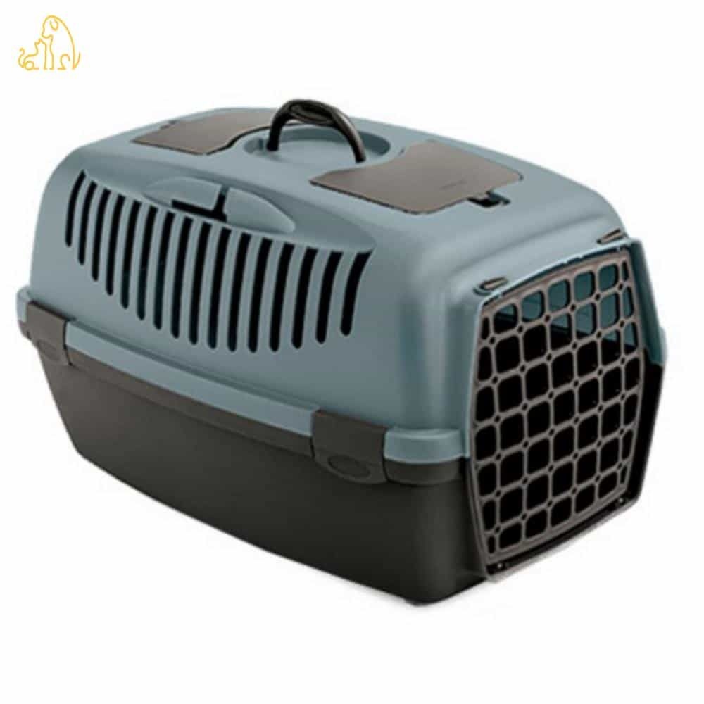 PICK 스테판플라스트 걸리버2 플라스틱문 스틸블루/다크브라운 강아지캐리어 고양이이동장 애견이동장