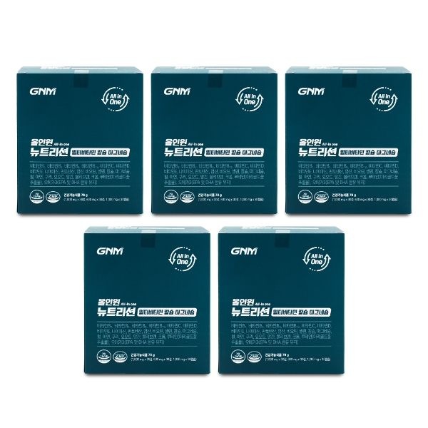 GNM자연의품격 올인원 뉴트리션 멀티비타민 칼슘 마그네슘 30개입 5...