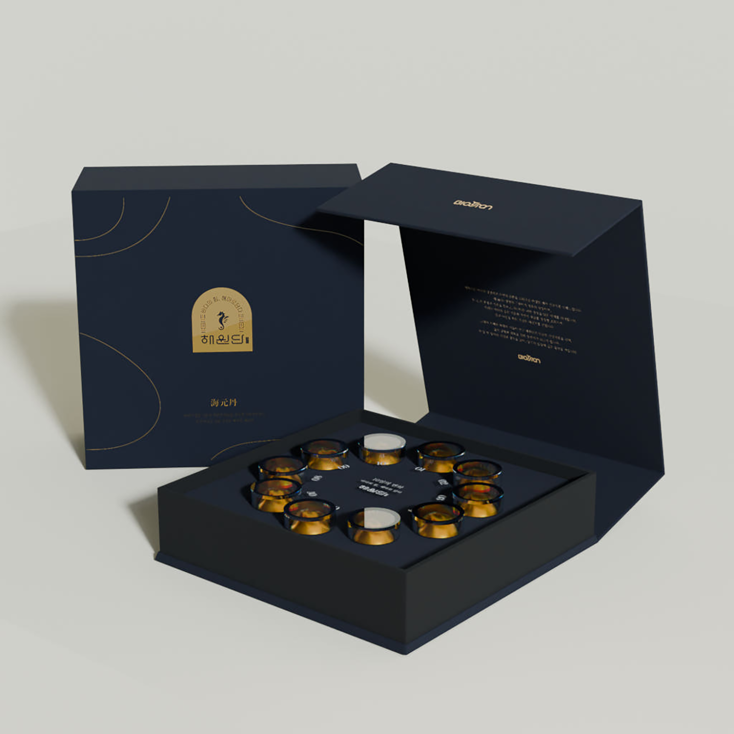 [해원단] 국내산 제주 청정 해마로 만든 면역/기력/원기 회복 활력환 공진단상자 (10환) 1 set