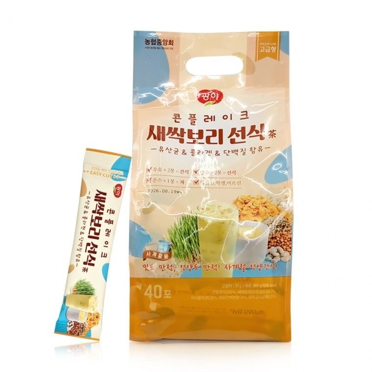 광야식품 콘플레이크 새싹보리 선식 (20gx40포) 든든한 간식