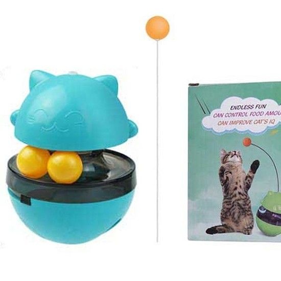 상품상세참조 고양이 먹이퍼즐 오뚝이 간식볼 장남감 Blue 반려묘 고양이 간식볼 반려묘 노즈워크 스낵볼