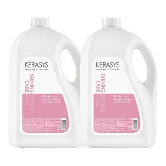 케라시스 샤이닝 데미지 케어 린스 4L X 2개 대용량 부드러운 윤기있는 머릿결 헤어케어