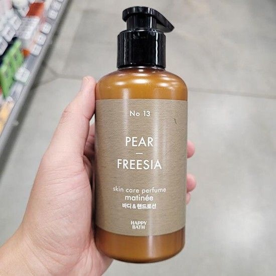 상세페이지 참조 해피바스 스킨케어퍼퓸 바디앤 핸드로션 페어앤 프리지아 400g tx402871