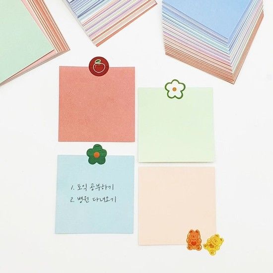 컬러 시밀러 메모 장 D 색 단어장 종이 지 접기 학 단어장 색 학 접기