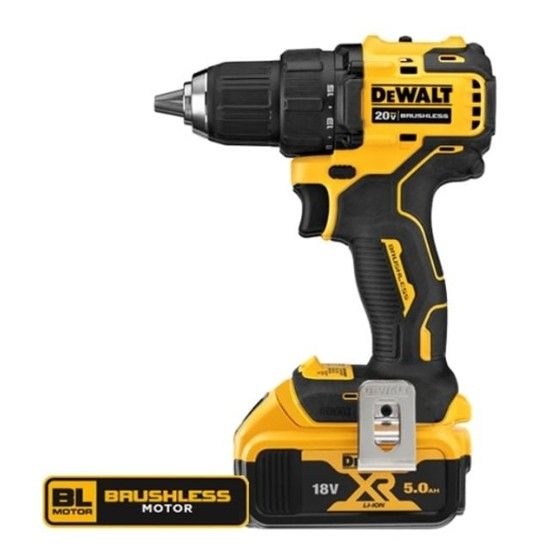 충전드릴20V 5.0Ah 2B 리튬 브러쉬리스 5.0Ah 13mm 2BP 0-450/0-1650rpm 26/65Nm DCD708P2 자재