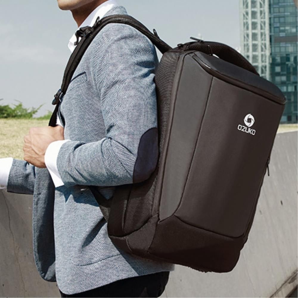 OZUKO 쿠션등판 노트북포켓 고급 출근 백팩S 대학원생 캐주얼배낭 20대