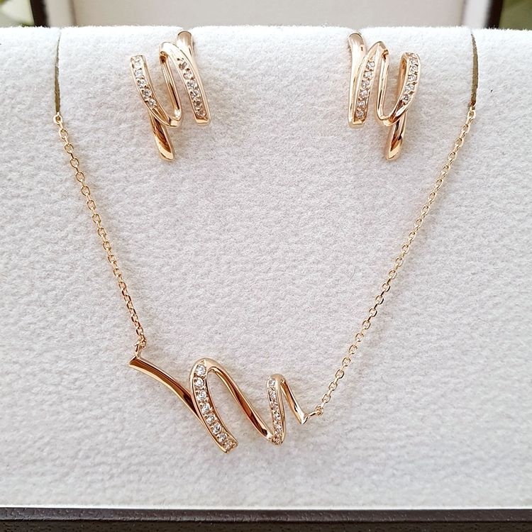 [롯데백화점] 골든듀 윈디3 귀걸이 목걸이 세트 211600049 211600050 LE1218638138