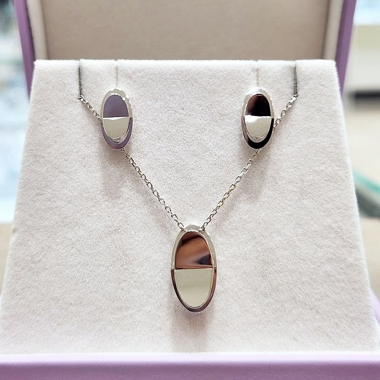 [롯데백화점] 골든듀 스카이라인2 세트(리라인W16 포함) 귀걸이+목걸이 282300002W 381400648 282300007W LE1219550061