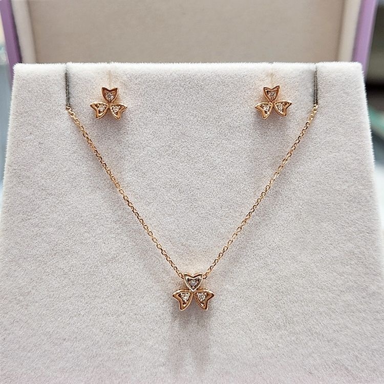 [롯데백화점] 골든듀 아이리스3 세트(목걸이+귀걸이) 212200073 212200074 LE1219960834