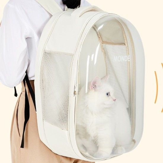 강아지 고양이 외출 대중교통 이동가방 투명 백팩 이동백팩 반려동물가방
