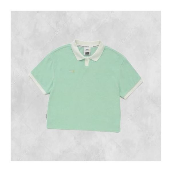 내셔널지오그래픽 KIDS K242GPL910 여아 테리 카라 반팔티 MINT 244403 FE3944871-E2B