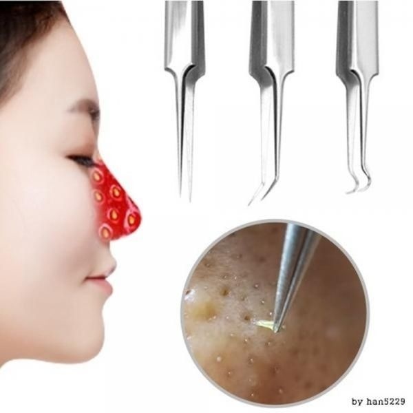 피지제거기 여드름짜기 코 얼굴 블랙헤드 압출 바늘