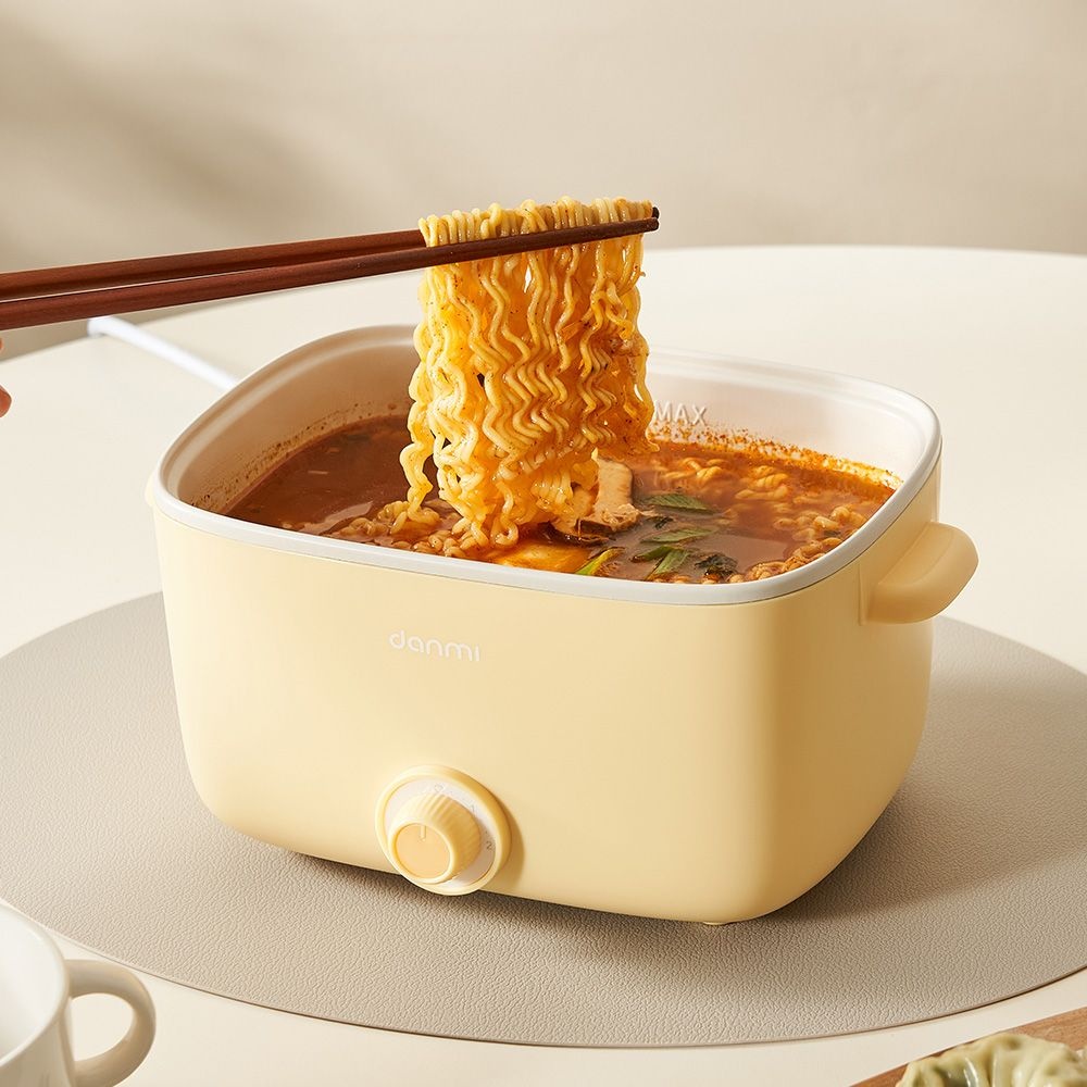 단미 사각 라면포트 멀티쿠커 샤브샤브 여행용 캠핑용 전기 찜기 냄비 2.5L