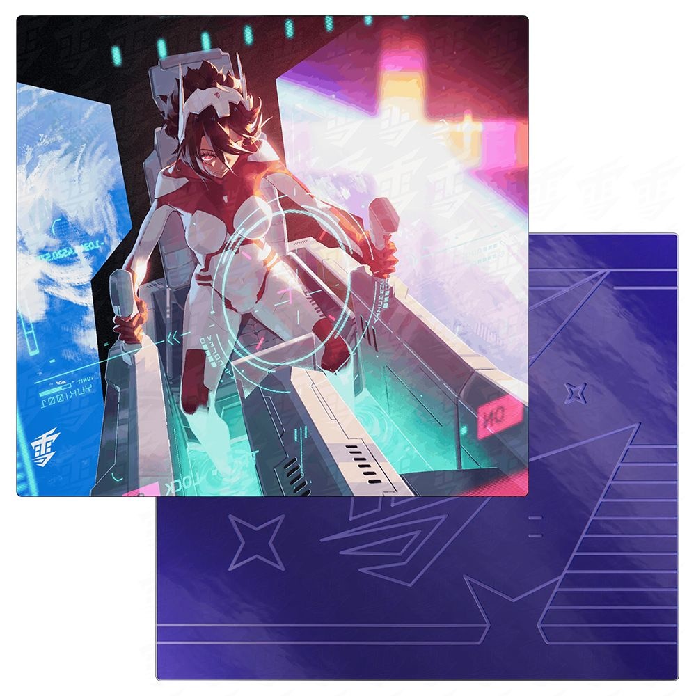 유키에임 YukiAim 유키에임 MECHA 메카 글래스 강화유리 게이밍 캐릭터 마우스패드