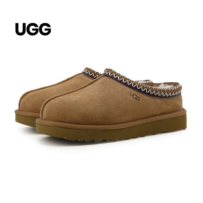 (정상가 198,000원) 어그 UGG 남자 여자 타스만 II 2 뮬 스웨이드 털 슬리퍼 클로그 체스트넛 (1174470/1174671)