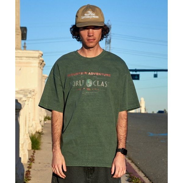 플루크 월드클래스 피그먼트 반팔티 블루그린 FST719 7999275