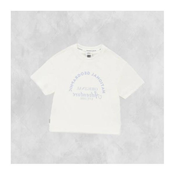 내셔널지오그래픽 KIDS K242GTS910 여아 우븐 반팔 WHITE 244220 FE3944981-E2B