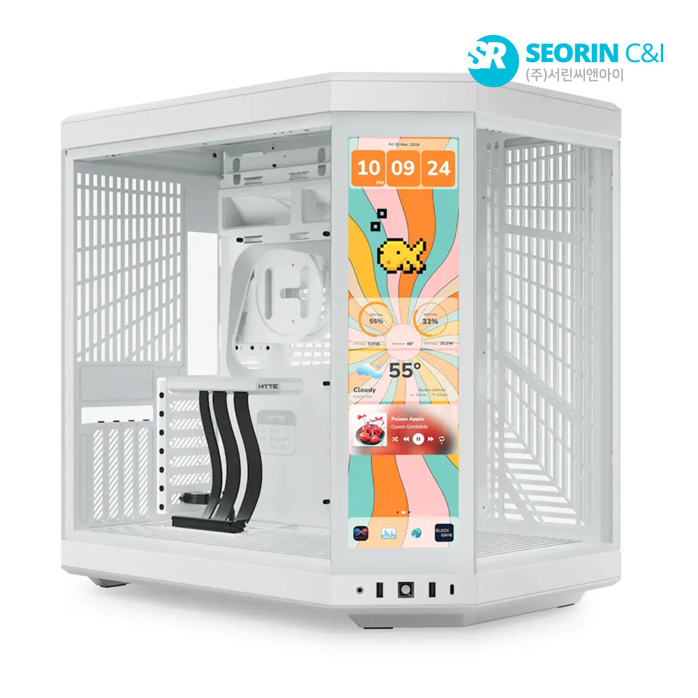 하이트 [서린공식] HYTE Y70 Touch Infinite Snow White