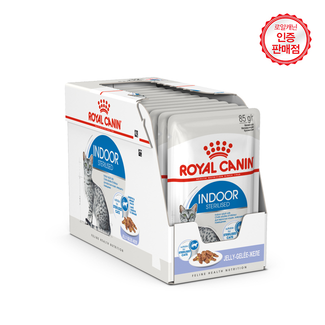 로얄캐닌 고양이파우치 젤리 인도어 85g 12개