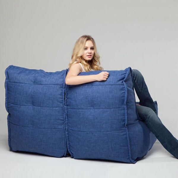 [보리보리]아트박스/엠비언트라운지 2인용 빈백쇼파 Twin Couch_트윈카우치 Blue Jazz