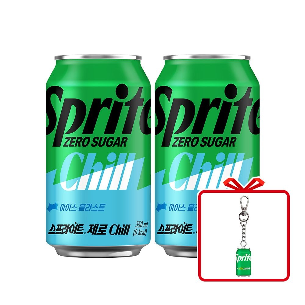 스프라이트 제로 Chill CAN 350ml 24개 + 키링 옵션선택