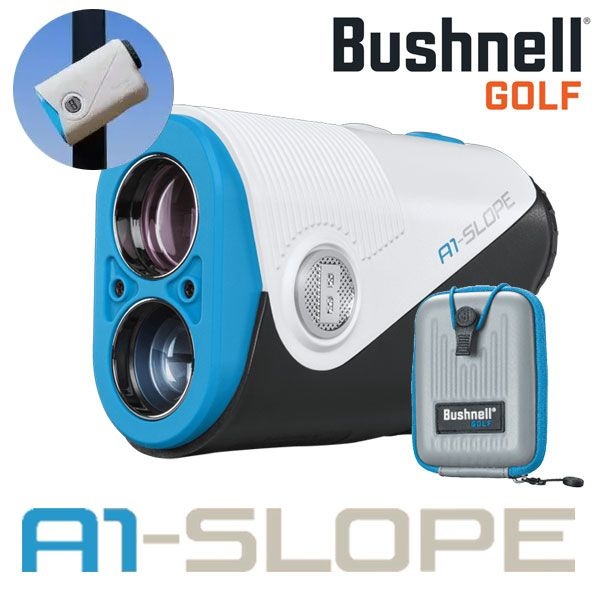 (현대Hmall) 부쉬넬 A1 SLOPE 스카이블루 충전형 거리측정기 2025년 병행 AS보증(BITE 자석 스킨 포함)