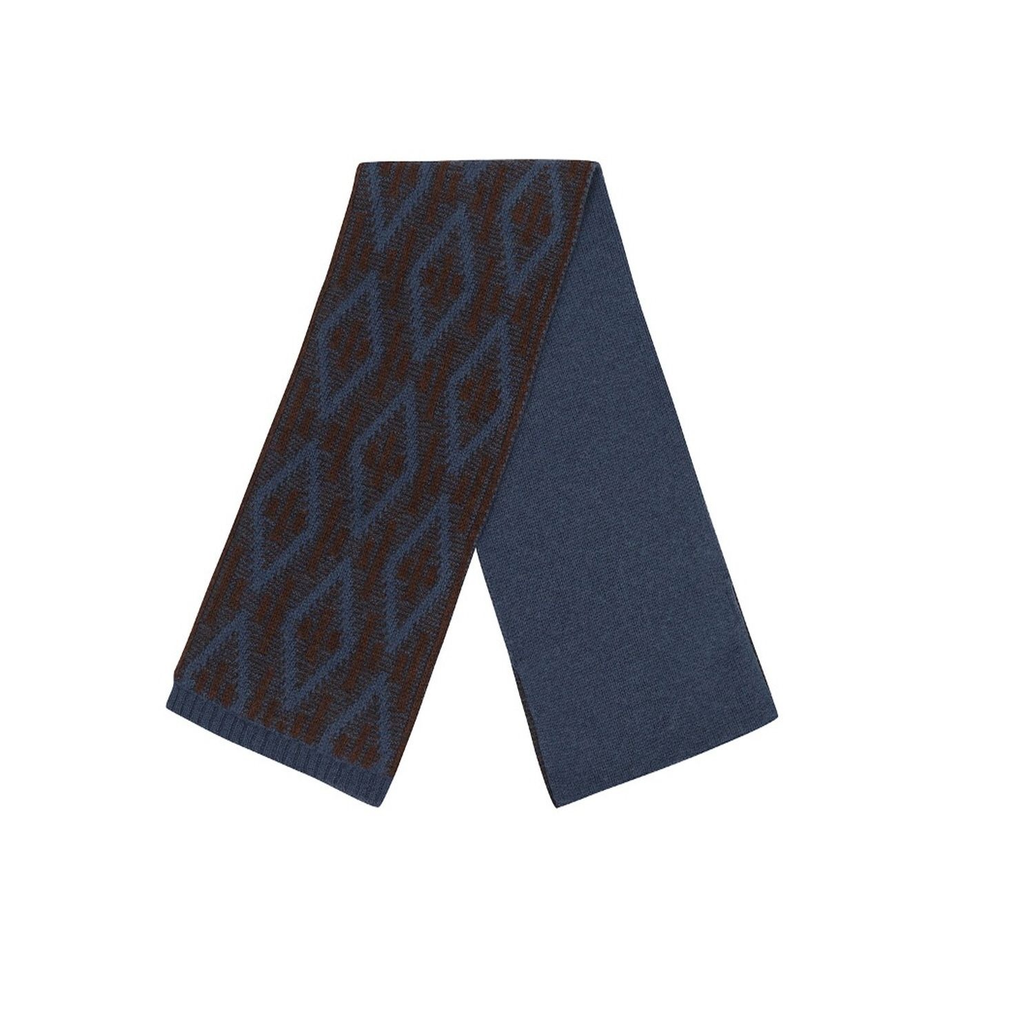 [롯데백화점] 페라로밀라노 25 F/W 니트 멀티조직 투웨이 쁘띠 머플러 블루 (AMAFAMF40443)
