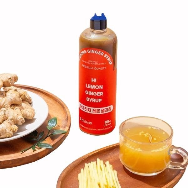 안동농협 생강을 그대로 담은 하이진저 레몬생강청 500ml x 2병