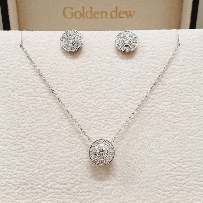 [롯데백화점] 골든듀 베로나인러브2부 목걸이 1부 귀걸이 세트 211500667 211500350 LE1208655426