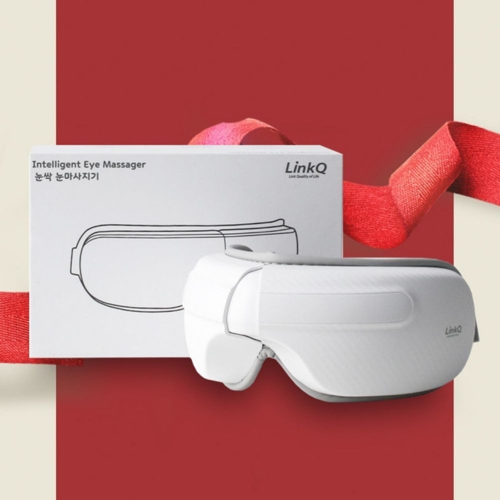 무선 온열 눈 안마기 원터치 눈마사지기 눈피로 공기압 마사지기 휴대가능 눈안마기