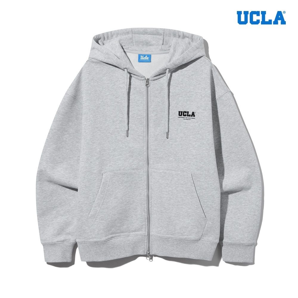 UCLA 남녀공용 베이직 로고 집업 후디(UBRGD01)