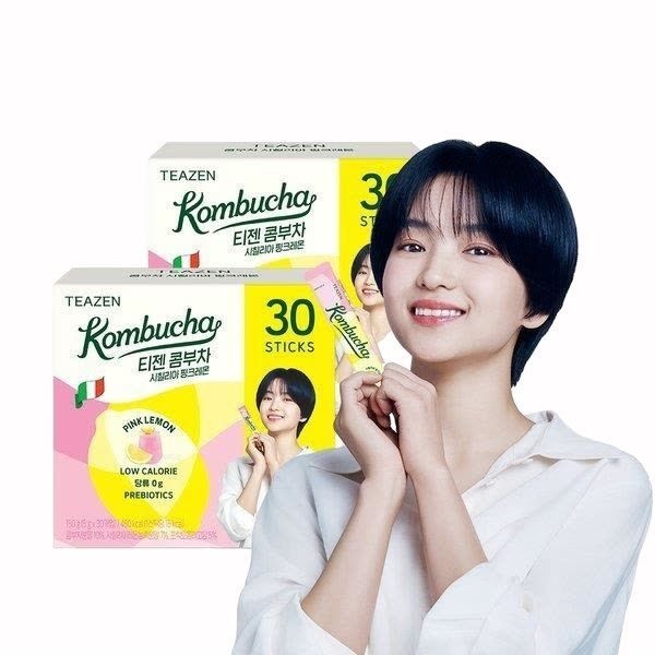 티젠 10월 1일 오전 9시 주문건까지 명절 전 출고티젠 콤부차 시칠리아 핑크레몬 30스틱X2박스