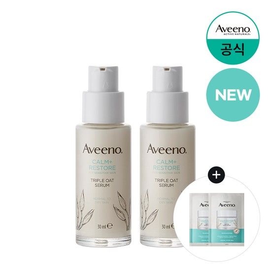 존슨앤존슨 아비노 페이스 트리플 오트 세럼 30ml x2 +(증) 오트 젤 크림 6ml x2