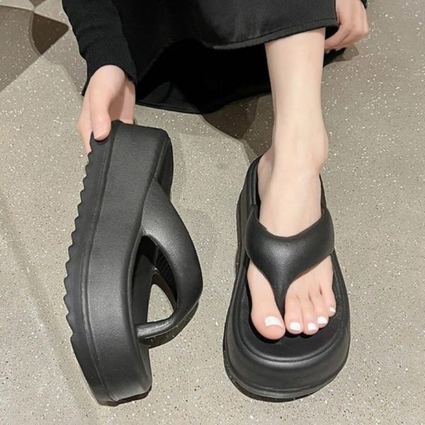 [하프클럽]쪼리 플랫폼 신발 쿠션 여름 발편한 여성샌들 슬리퍼