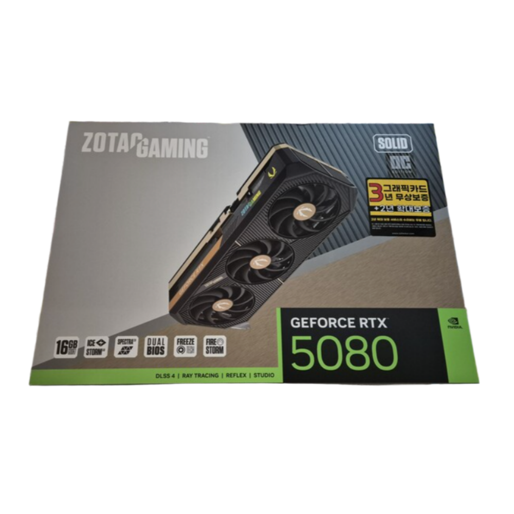 ZOTAC GAMING 지포스 RTX 5080 SOLID OC D7 16GB