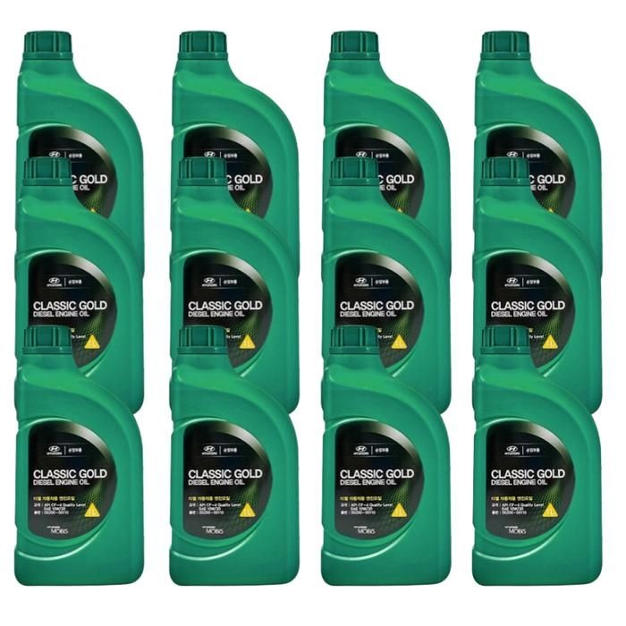 현대모비스 클래식 골드 디젤 엔진오일 10W30 1L x12개