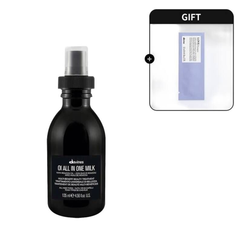 다비네스 오아이 올인원 밀크 135ml + 러브 스무딩 샴푸 12ml