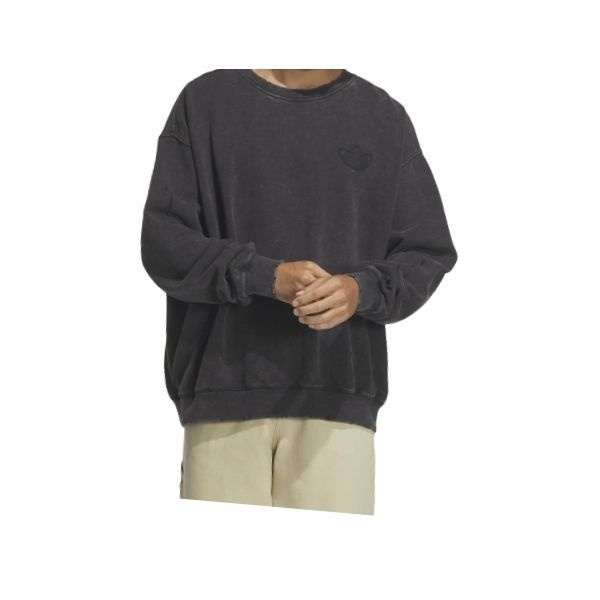 &lt;매장정품&gt; ADIDAS 아디다스 워시드 크루 맨투맨 - 블랙 JM7287 484386