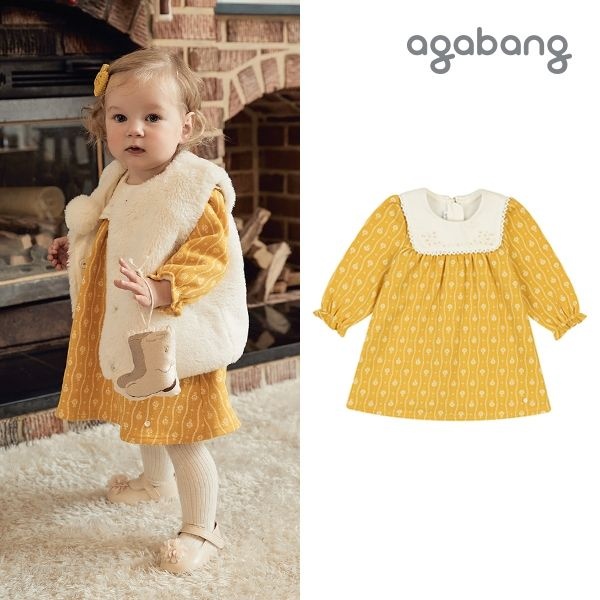 [롯데백화점] 아가방 리나쁘레원피스(YELLOW) 01Q724056